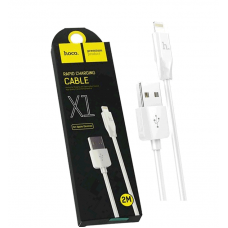 Замена USB кабеля для Apple iPhone 5 "HOCO X1 Rapid"  2M