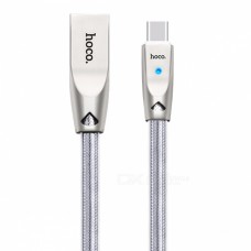 Замена USB кабеля для Apple iPhone 5 "HOCO U9" 1.2M 2.4A Silver