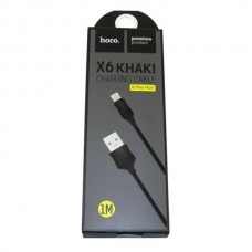 Замена USB кабеля для Apple iPhone 5 "HOCO X6 Khaki"